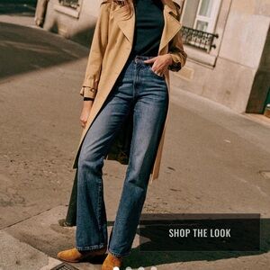 Sezane Serge Straight Leg Denim Jeans size 4 NWT